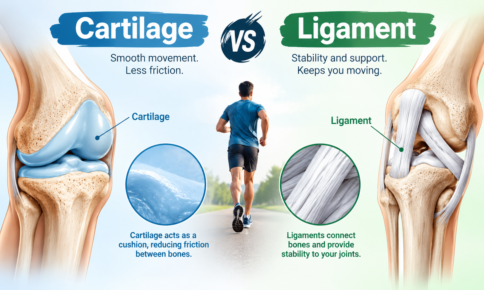 Cartilage vs Ligament
